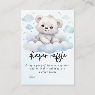 It's a boy bearly wait woodland baby bear shower  enclosure card