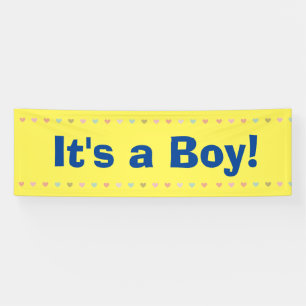 It's a Boy - Birth Announcement Banner