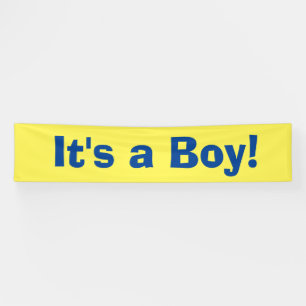 It's a Boy - Birth Announcement Banner