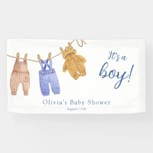 It's a Boy Blue Baby Shower Banner