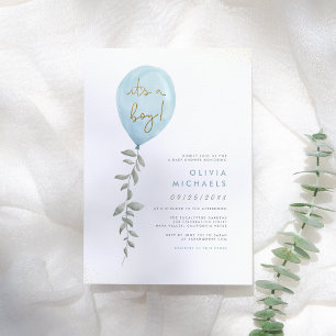 Its A Boy Blue Balloon Baby Shower Budget