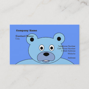 It's A Boy Blue Bear Business Card