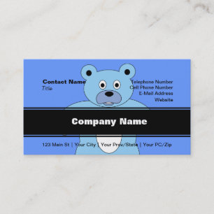 It's A Boy Blue Bear Business Card