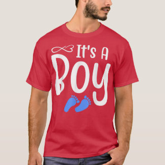 It's A Boy Blue Boy Baby Shower Adoption Gender Re T-Shirt