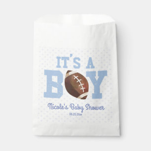 It's A Boy! Blue Football Baby Shower Favour Bags