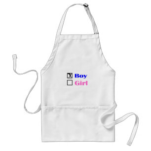 It's A Boy (Check) Standard Apron