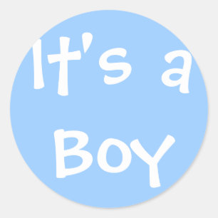 It's a Boy Classic Round Sticker