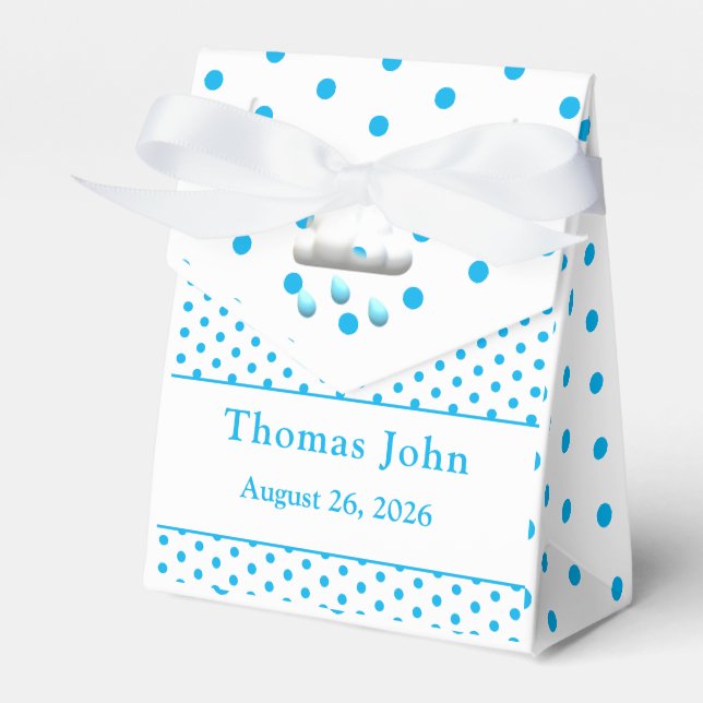 It's a Boy! Customisable Baby Shower Favour Box (Front Side)