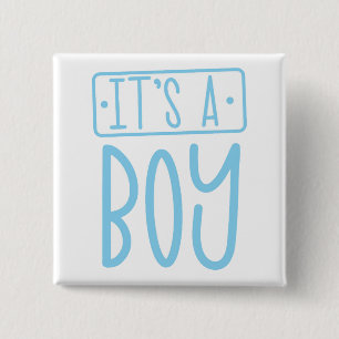 It's a Boy Cute Celebration Button