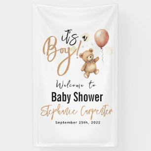 It's a Boy! Cute Teddy Bear Baby Shower Banner