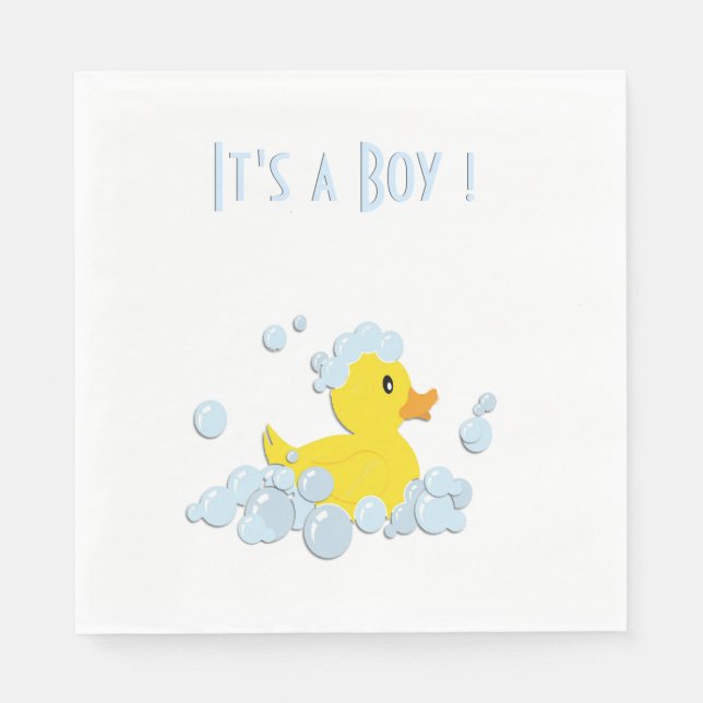 It's a Boy Duck Napkin (Front)