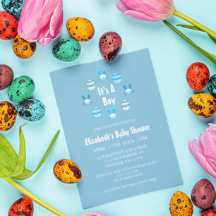 It's a Boy Easter Baby Shower Invitation