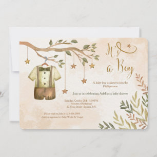 It's a Boy Fall Baby Shower Invitations