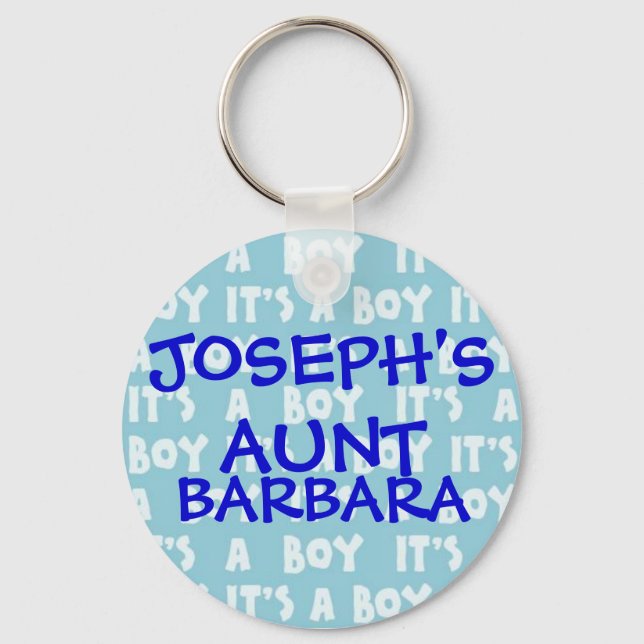 It's A Boy Family Keychain (Front)