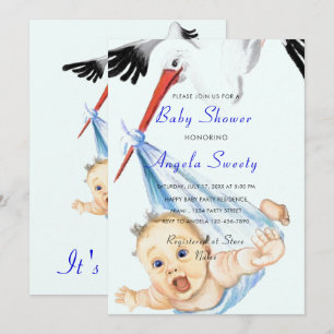 It's a Boy Funny Baby Boy Shower Invitation