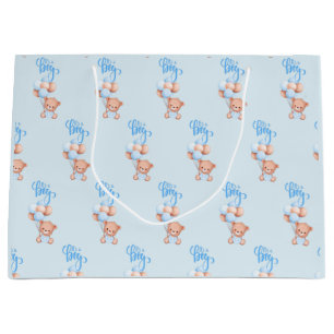 It's a Boy! Gender Reveal Announcement Teddy Bear Large Gift Bag
