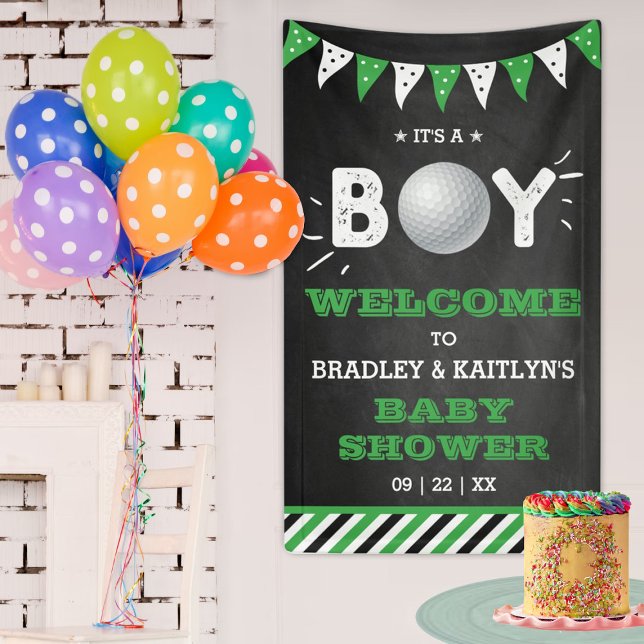 It's A Boy! Golf Themed Baby Shower Welcome Banner (Creator Uploaded)