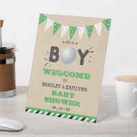It's A Boy! Golf Themed Baby Shower Welcome