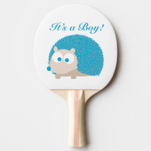 It's a Boy! Hedgehog Ping Pong Paddle