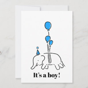 It's a boy holiday card