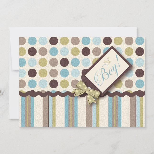 It's a Boy! Invitation (Front)