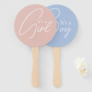 It's a Boy It's a Girl Gender Reveal Game Vote Hand Fan