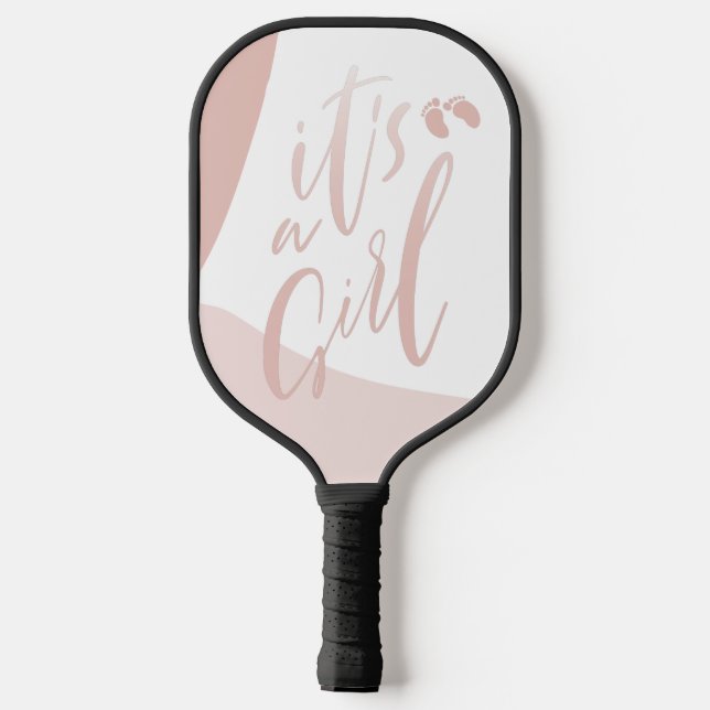 It's a Boy It's a Girl Gender Reveal Party Game Pickleball Paddle (Back)