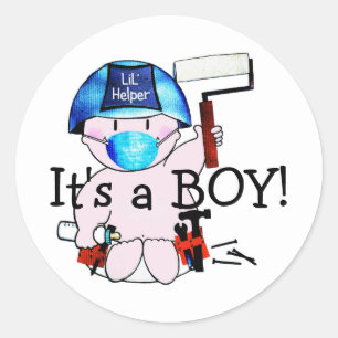 It's a Boy! Lil' Helper Carpenter! stickers