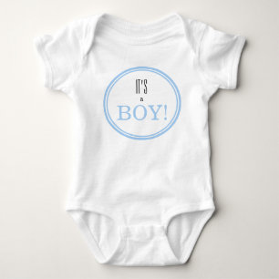 It's a Boy! Modern Blue Baby Gender Reveal Bodysuit