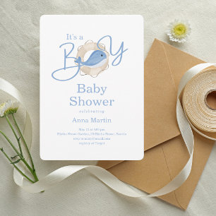 It's a Boy Nautical Baby Shower Invitation
