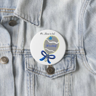 It's a Boy New Mum-to-be Baby Shower Button