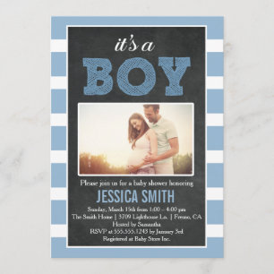 It's a Boy Picture Baby Shower Invitation