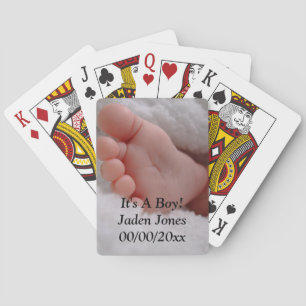 Its a Boy Playing Cards