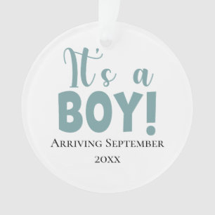 It's A Boy Pregnancy Announcement Ornament