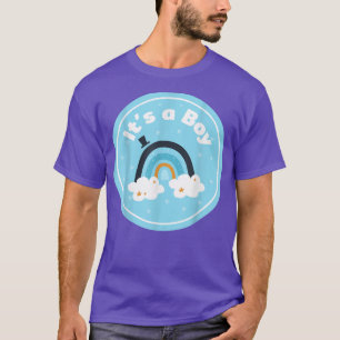It's a Boy Pregnancy New Year Child Rainbow Drawin T-Shirt