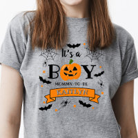 "It's A Boy" Pumpkin Halloween Baby Shower