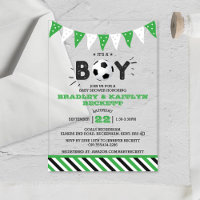 It's A Boy! Soccer Themed Co-ed Baby Shower