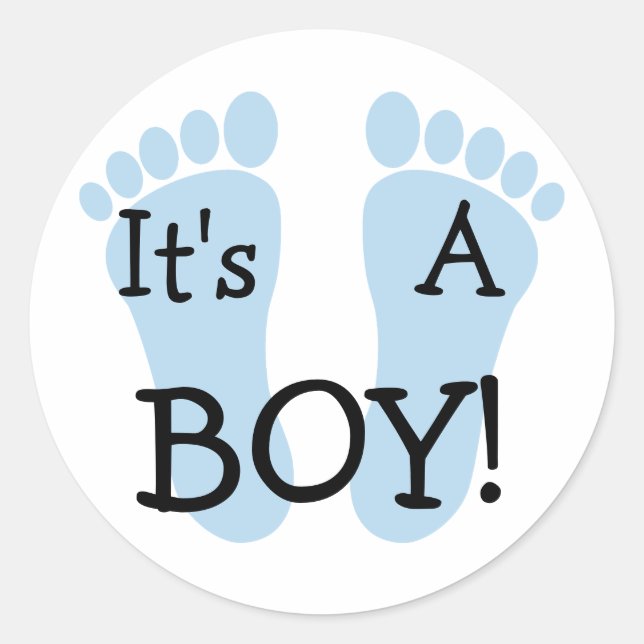 It's A Boy Sticker (Front)