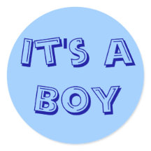 It's a Boy Sticker Seals