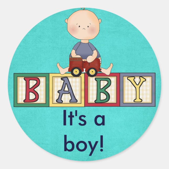 Its a boy stickers (Front)