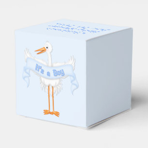 It's A Boy Stork Baby Shower Favour Box