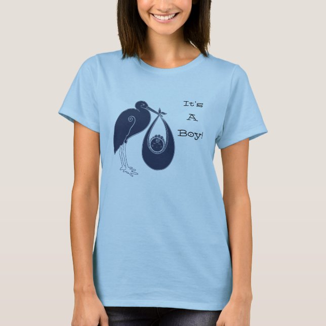 It's a Boy Stork T-Shirt (Front)