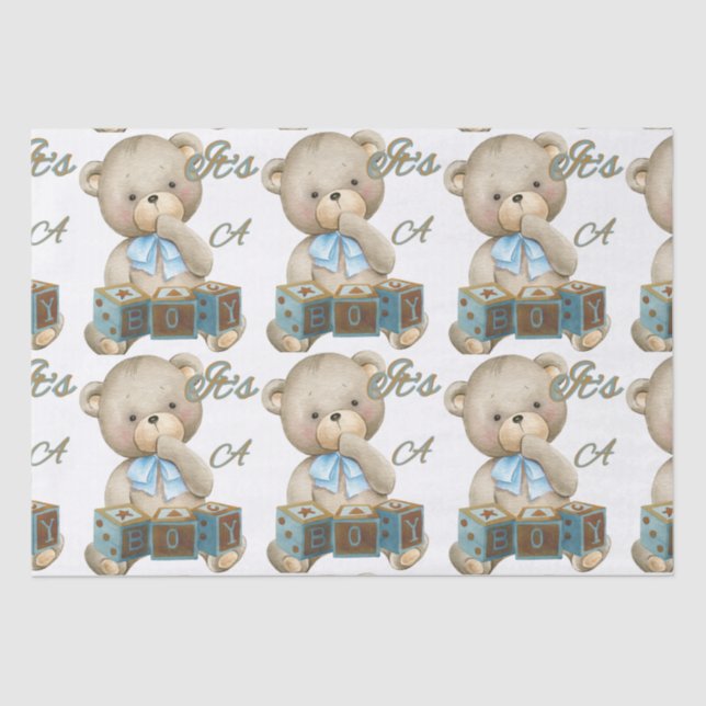 It's A Boy Tissue Paper (Front)