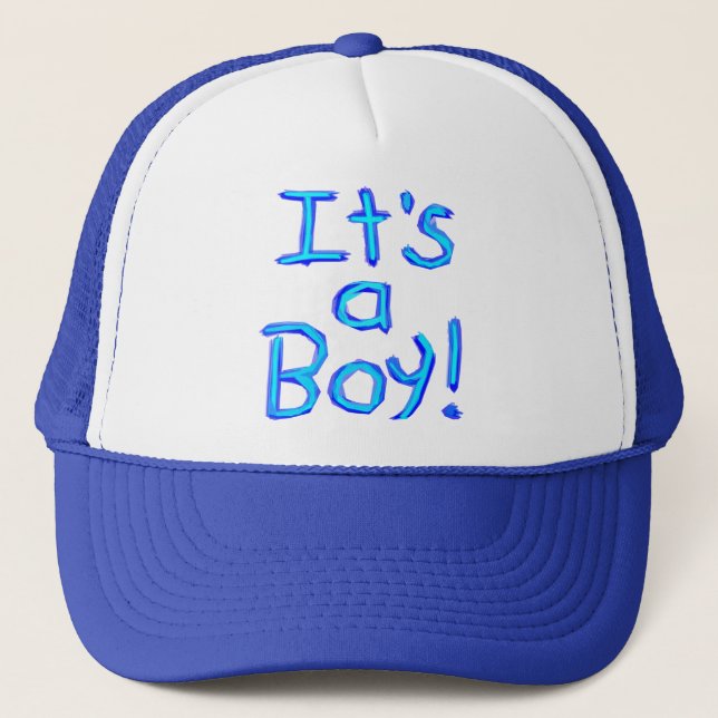 It's a Boy! Trucker Hat (Front)