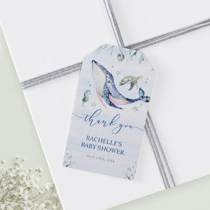 It's a Boy Under the Sea Baby Shower Thank You Gift Tags