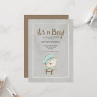 It's a Boy Vintage Teddy Bear Baby Shower