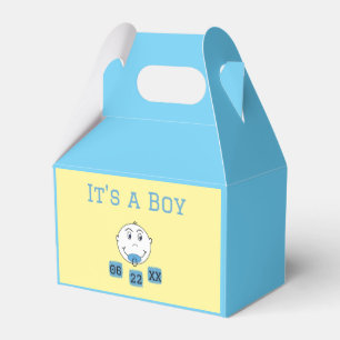It's a Boy! with Custom Birth Date Favour Box