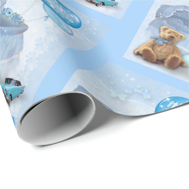 It's a Boy! Wrapping Paper (Roll Corner)