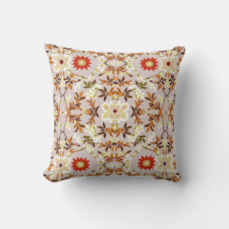It's a bright patterned cushion.			 cushion