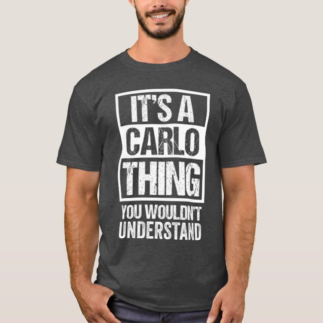 Its A Carlohing You Wouldnt Understand boy T-Shirt (Front)